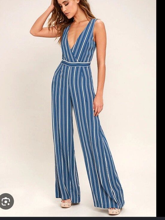 Lulus Pants - Lulus Womens Blue  Jumpsuit Size Medium